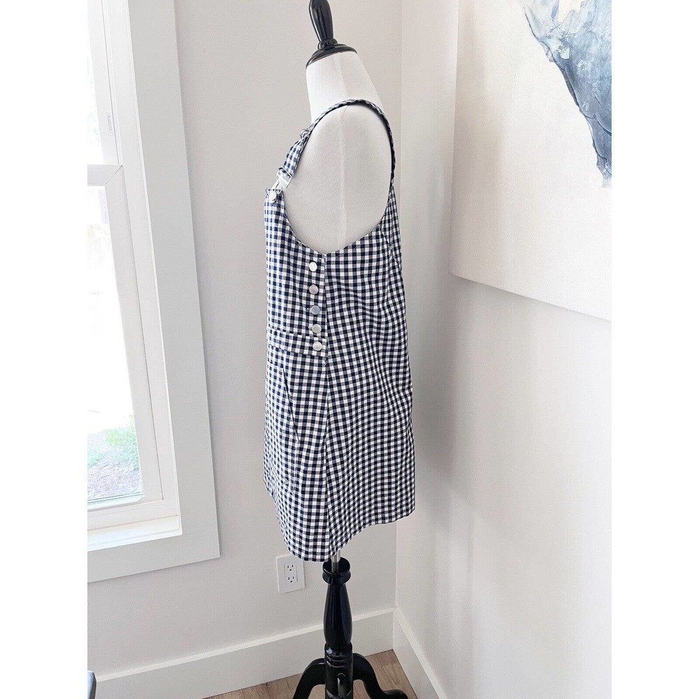 VOLCOM Georgia May Jagger Overalls Frochickie Gingham Dress Medium/M/4/6 NEW - Picture 6 of 10